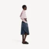 Kort shirt voor dames in oudroze