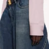 Kort shirt voor dames in oudroze