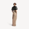 Kort T-shirt voor dames in zwart