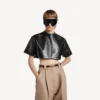 Kort T-shirt voor dames in zwart