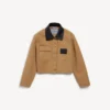 Kort werkjasje voor dames in beige