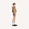 Beige katoenen minirok voor dames