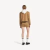 Beige katoenen minirok voor dames