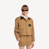 Kort werkjasje voor dames in beige