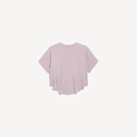 Korte top met sleep voor dames in oudroze