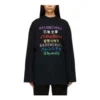 Languages Logo T-shirt met lange mouwen “Black Multicolor” 641667TJVI32771