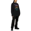 Languages Logo T-shirt met lange mouwen “Black Multicolor” 641667TJVI32771