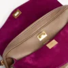 Le 7-schoudertas voor dames, medium, in de kleur biscuit