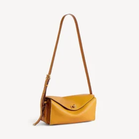 Le 7 schoudertas voor dames, medium, in de kleur curry