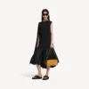 Le 7 schoudertas voor dames, medium, in de kleur curry