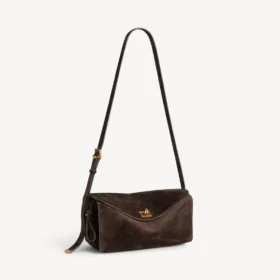 Le 7 schoudertas voor dames, medium, in moka