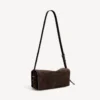 Le 7 schoudertas voor dames, medium, in moka