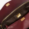 Le 7 schoudertas voor dames, medium, in moka