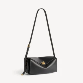 Le 7 schoudertas voor dames, medium, in zwart