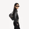 Le 7 schoudertas voor dames, medium, in zwart
