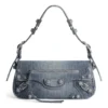 Le Cagole kleine schoudertas Denim “Blue” 7716402109U4715