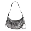 Le Cagole kleine schoudertas gemetalliseerd “Silver” 6713070GT3Y8103