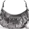Le Cagole kleine schoudertas gemetalliseerd “Silver” 6713070GT3Y8103