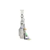 Le Cagole kleine schoudertas met used-effect en bedeltjes “White” 7716402AA7A9000