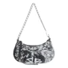 Le Cagole minitas met ketting en graffiti “Black” 695814210G61090