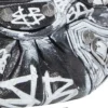 Le Cagole minitas met ketting en graffiti “Black” 695814210G61090