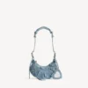 Le Cagole-schoudertas voor dames, XS, in blauw