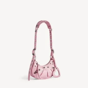 Le Cagole-schoudertas voor dames, XS, in lichtroze