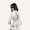 Le Cagole-schoudertas voor dames, XS, in wit