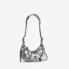 Le Cagole-schoudertas voor dames, XS, in zilver