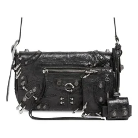 Le Cagole Xs Flap Bag met piercings “Black” 7190822AAE31000