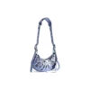 Le Cagole XS-schoudertas, gemetalliseerd “Purple” 6713090GT3Y5214
