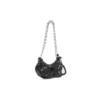 Le Cagole Xs-schoudertas met ketting “Black” 7128131VG9Y1000