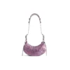 Le Cagole XS-schoudertas met luipaardprint “Roze” 6713092AAV75651