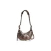 Le Cagole Xs-schoudertas Metallized “Brown” 6713090GT3Y2564