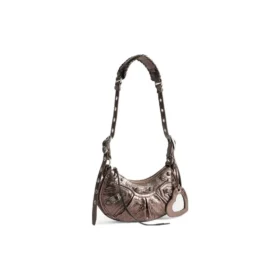 Le Cagole Xs-schoudertas Metallized “Brown” 6713090GT3Y2564