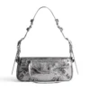 Le Cagole Xs-schoudertas Metallized “Silver” 7716700GT3Y8103