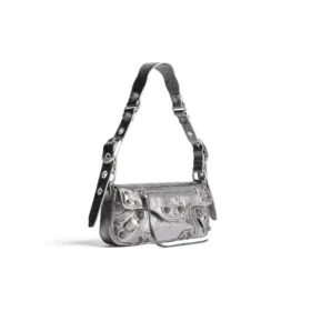 Le Cagole Xs-schoudertas Metallized “Silver” 7716700GT3Y8103