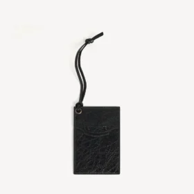 Le City charm/sleutelhanger en kaarthouder voor heren in zwart