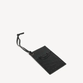 Le City charm/sleutelhanger en kaarthouder voor heren in zwart