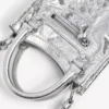 Le City-draagtas voor dames met telefoonhouder in zilver
