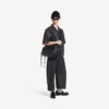 Le City heren crossbodytas met meerdere vakken, medium, in zwart