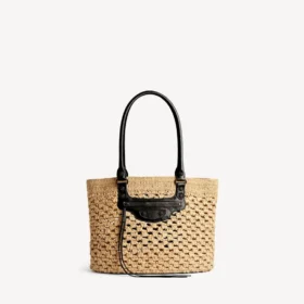 Le City-mand voor dames, medium, in naturel/zwart