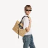 Le City-mand voor dames, medium, in naturel/zwart