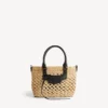 Le City-mandje voor dames, klein, in naturel/zwart