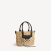 Le City-mandje voor dames, klein, in naturel/zwart