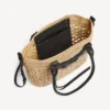 Le City-mandje voor dames, klein, in naturel/zwart