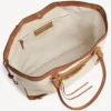 Le City strandtas voor dames, medium, in beige/camel