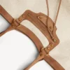 Le City strandtas voor dames, medium, in beige/camel
