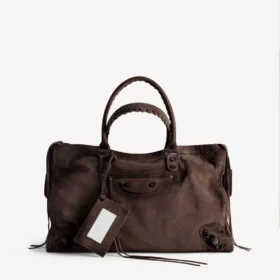 Le City-tas voor heren, groot, in licht espresso