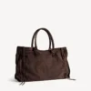 Le City-tas voor heren, groot, in licht espresso